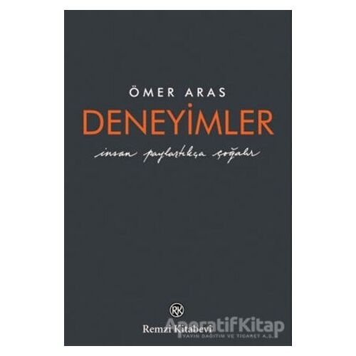 Deneyimler - Ömer Aras - Remzi Kitabevi