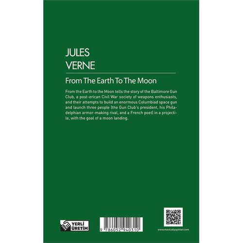 From The Earth To The Moon - Jules Verne - (İngilizce) Maviçatı Yayınları