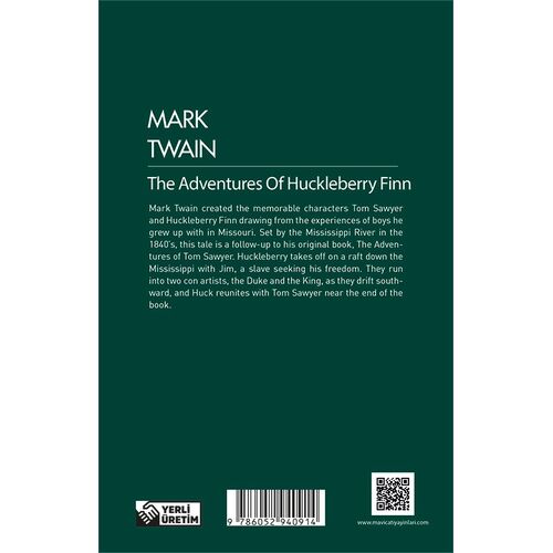 The Adventures of Huckleberry Finn - Mark Twain - (İngilizce) Maviçatı Yayınları