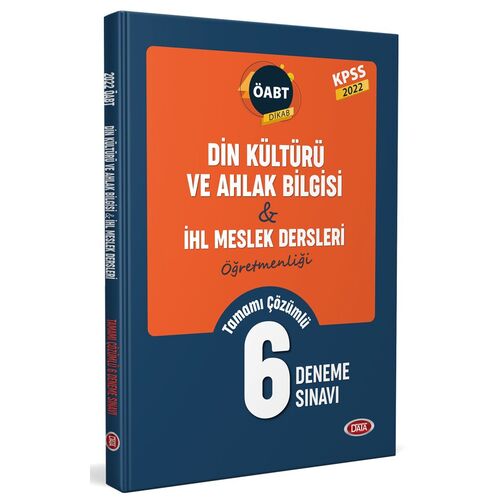 Data ÖABT Din Kültürü ve Ahlak Bilgisi & İHL Meslek Dersleri Öğretmenliği Çözümlü 6 Deneme Sınavı