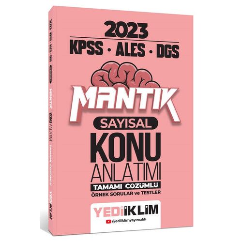 Yediiklim 2023 KPSS-ALES-DGS Sayısal Mantık Konu Anlatımı