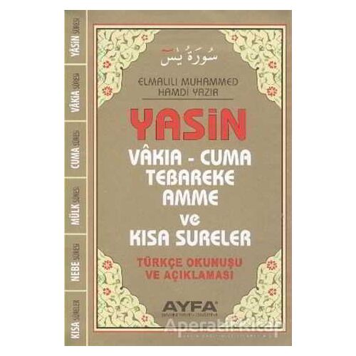 Üçlü Yasin (Flesko Kapak, Cep Boy) - 038F - Elmalılı Muhammed Hamdi Yazır - Ayfa Basın Yayın