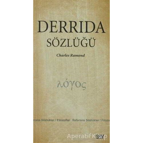 Derrida Sözlüğü - Charles Ramond - Say Yayınları