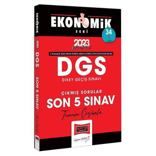 Yargı 2023 DGS Ekonomik Seri Tamamı Çözümlü Son 5 Yıl Çıkmış Sınav Soruları