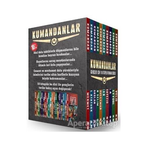 Kumandanlar Seti (10 Kitap Takım Kutulu) - Yiğit Recep Efe - Acayip Kitaplar