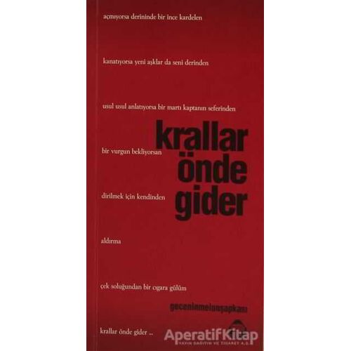 Krallar Önde Gider - Gecenin Melon Şapkası - Alan Yayıncılık