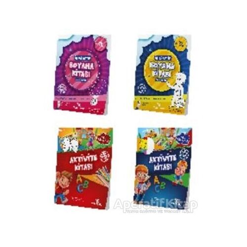 4-6 Yaş Okul Öncesi Aktivite Seti (4 Kitap) - Feyyaz Ulaş - Yeti Kitap