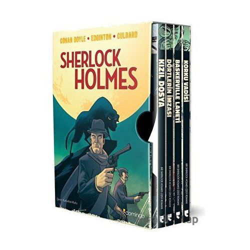Sherlock Holmes Kutulu Set (4 Kitap) - Sir Arthur Conan Doyle - Domingo Yayınevi