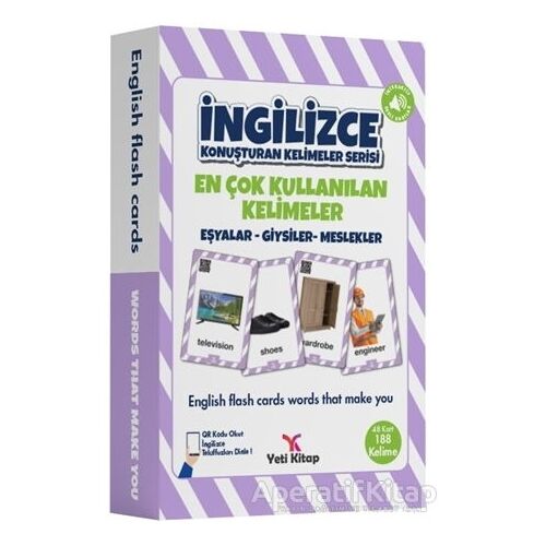 Eşyalar-Giysiler-Meslekler - En Çok Kullanılan Kelimeler İngilizce Konuşturan Kelimeler Serisi
