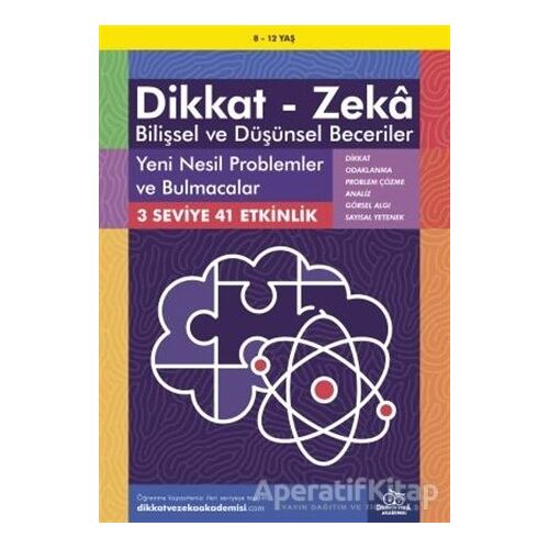 8-12 Yaş Dikkat - Zeka Bilişsel ve Düşünsel Beceriler - Yeni Nesil Problemler ve Bulmacalar