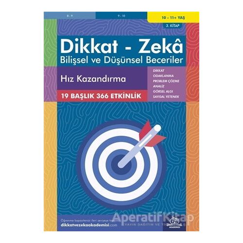 10-11 Yaş Dikkat - Zeka - Bilişsel ve Düşünsel Beceriler - Hız Kazandırma 3. Kitap