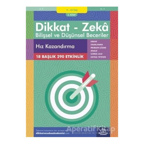 9-10 Yaş Dikkat - Zeka Bilişsel ve Düşünsel Beceriler 3. Kitap - Hız Kazandırma