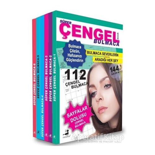Süper Çengel Bulmaca 6 Kitap Kutulu Set - Kolektif - Olimpos Yayınları