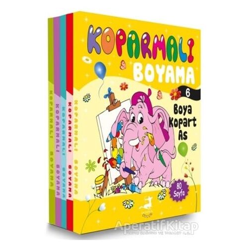 Koparmalı Boyama Set 2 (5 Kitap Takım) - Kolektif - Olimpos Çocuk