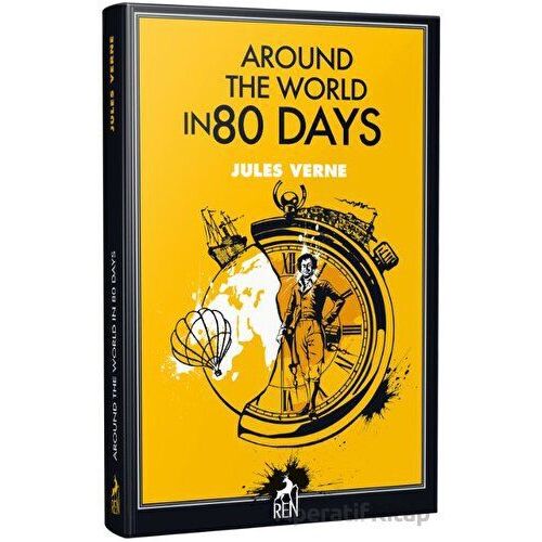 Around The World in 80 Days - Jules Verne - Ren Kitap