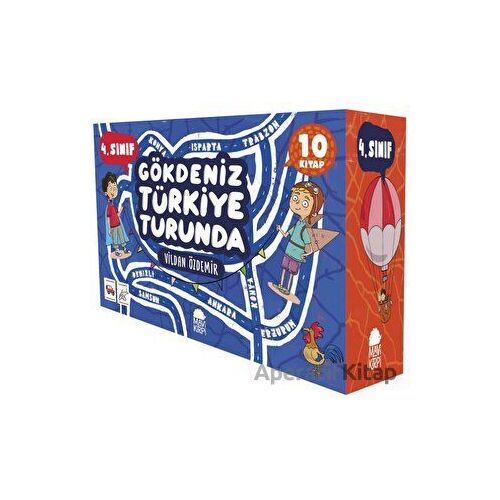 Gökdeniz Türkiye Turunda 4. Sınıf Seti (10 Kitap) - Vildan Özdemir - Mavi Kirpi Yayınları