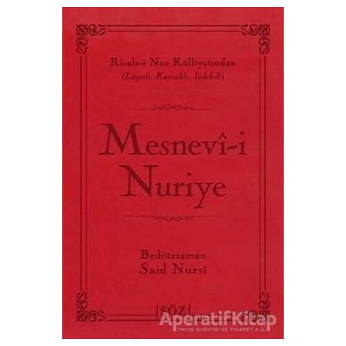 Mesnevı-i Nuriye - Bediüzzaman Said-i Nursi - Söz Basım Yayın