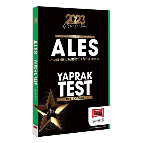 Yargı 2023 ALES Çek Kopart Yaprak Test