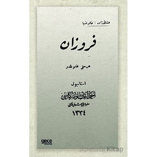 Firuzan - Halit Ziya Uşaklıgil - Gece Kitaplığı