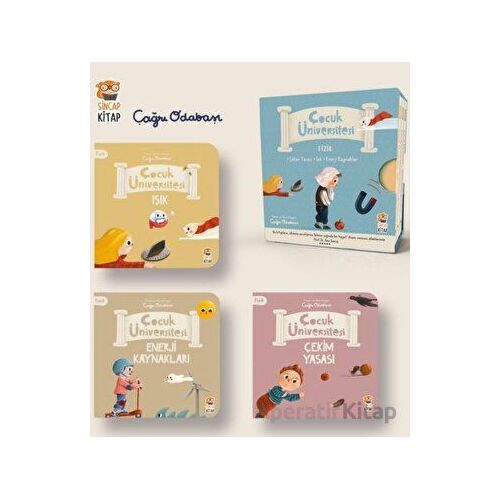 Çocuk Üniversitesi Fizik Set (3 Kitap) - Çağrı Odabaşı - Sincap Kitap