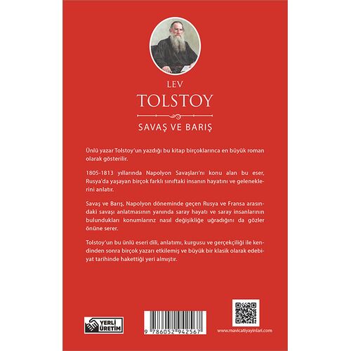 Savaş ve Barış - Lev Tolstoy - (Dünya Klasikleri) - Maviçatı Yayınları