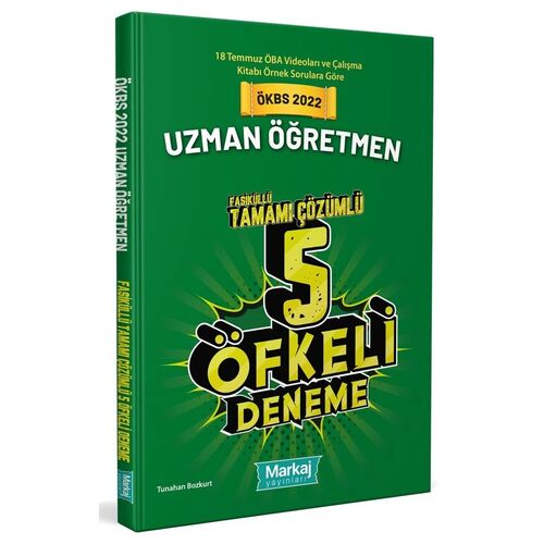 Markaj 2022 Uzman Öğretmen Öfkeli Tamamı Çözümlü 5 Fasikül Deneme