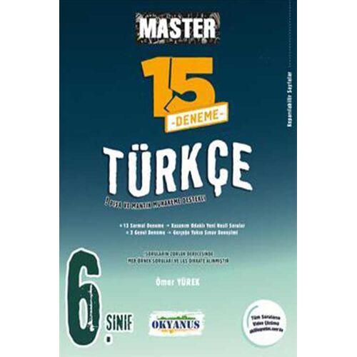 Okyanus 6. Sınıf Master 15 Türkçe Denemesi