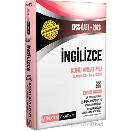 2023 KPSS ÖABT İngilizce Öğretmenliği Konu Anlatımlı - Kolektif - Pegem Akademi Yayıncılık