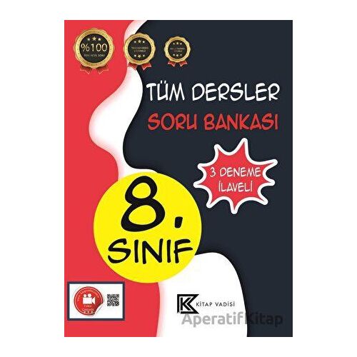 Kitap Vadisi 8. Sınıf Tüm Dersler Soru Bankası Video Çözümlü