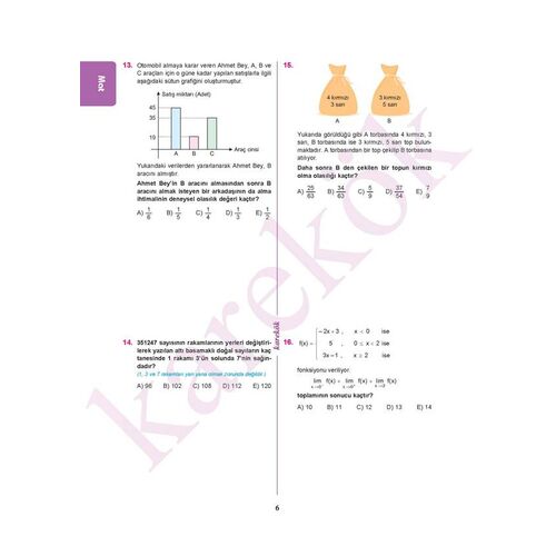 Karekök AYT Sayısal 12’li Deneme Sınavı