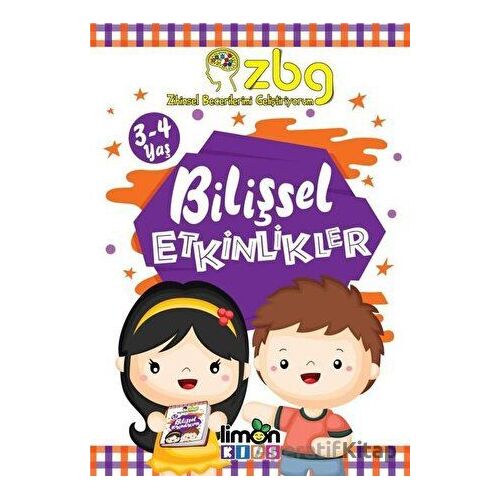 ZBG 3-4 Yaş Bilişsel Etkinlikler - Kolektif - limonKIDS