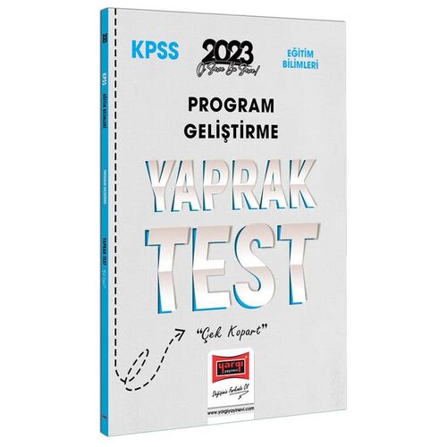 Yargı 2023 KPSS Eğitim Bilimleri Program Geliştirme Yaprak Test