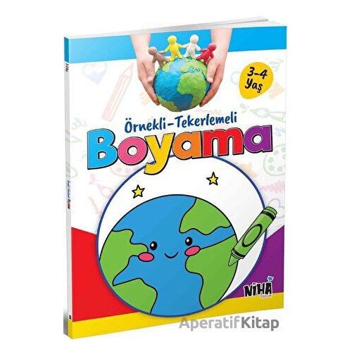 Örnekli-Tekerlemeli Boyama (3-4 Yaş) - Kolektif - Niha Çocuk