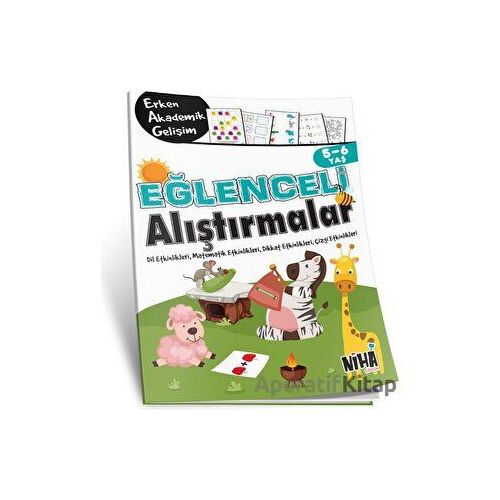 5-6 Yaş Eğlenceli Alıştırmalar - Kolektif - Niha Çocuk