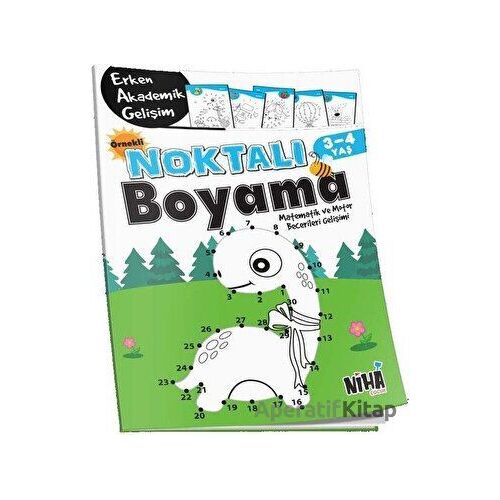 Örnekli Noktalı Boyama 3-4 Yaş - Kolektif - Niha Çocuk