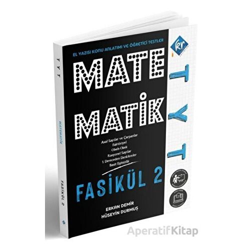 KR Akademi TYT Matematik El Yazısı Konu Anlatımlı 2. Fasikül