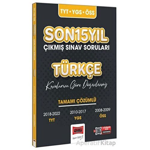 Yargı 2023 TYT-YGS-ÖSS Son 15 Yıl Çıkmış Sınav Soruları