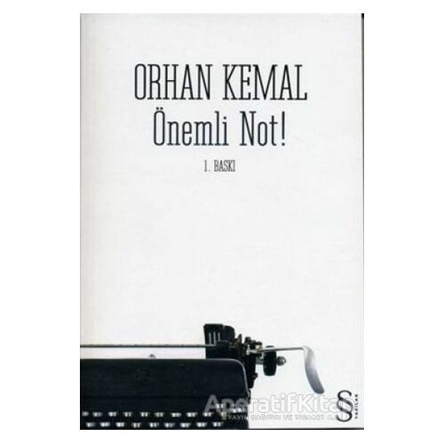 Önemli Not! - Orhan Kemal - Everest Yayınları