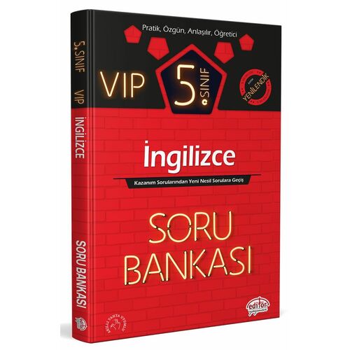 Editör 5. Sınıf VIP İngilizce Soru Bankası