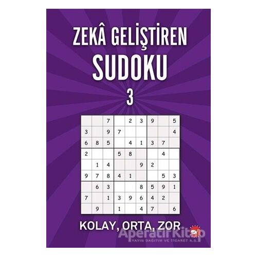 Zeka Geliştiren Sudoku 3 - Ramazan Oktay - Beyaz Balina Yayınları