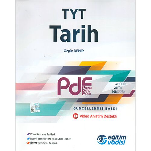 Eğitim Vadisi TYT Tarih PDF Video Anlatım Destekli (Kampanyalı)