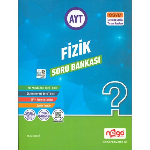 AYT Fizik Soru Bankası Nego Yayınları