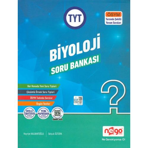 TYT Biyoloji Soru Bankası Nego Yayınları