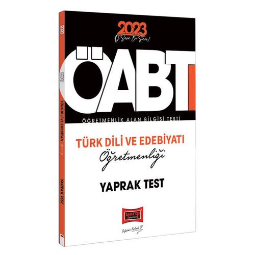 Yargı 2023 KPSS ÖABT Türk Dili ve Edebiyatı Öğretmenliği Çek Kopart Yaprak Test