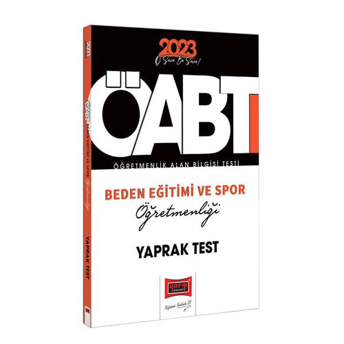 Yargı 2023 KPSS ÖABT Beden Eğitimi Öğretmenliği ve Spor Öğretmenliği Yaprak Test