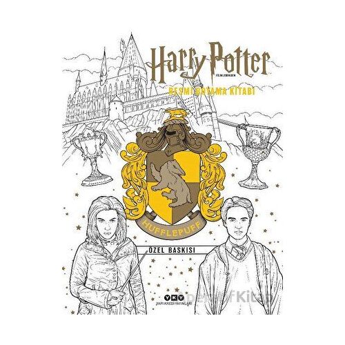 Harry Potter Filmlerinden Resmi Boyama Kitabı - Hufflepuff Özel Baskısı