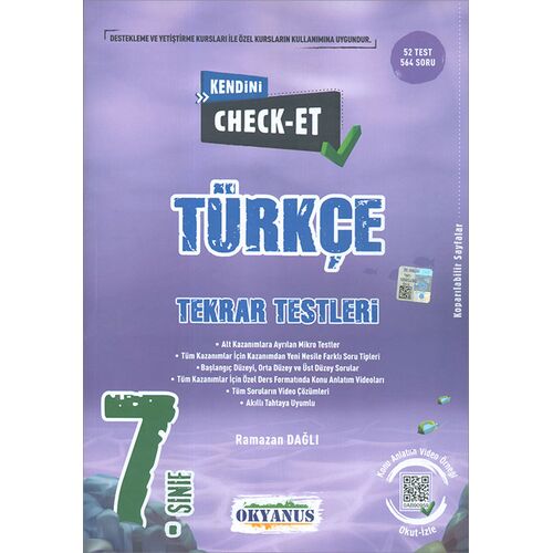 Okyanus 7.Sınıf Kendini Check - Et Türkçe Tekrar Testleri