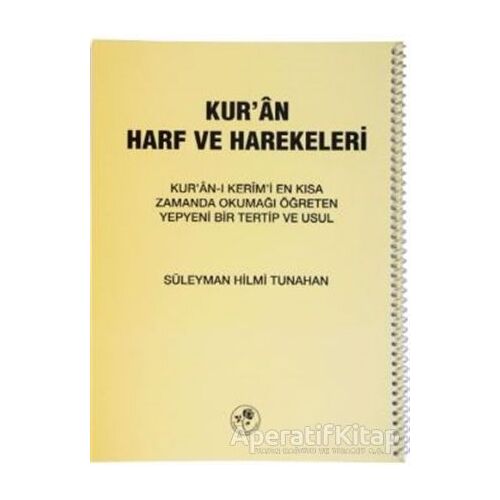 Kur’an Harf ve Harekeleri (Spiralli Küçük) - Süleyman Hilmi Tunahan - Fazilet Neşriyat