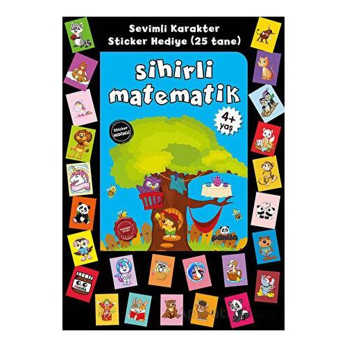 Stickerlı 4+ Yaş Sihirli Matematik - Pedagog Afife Çoruk - Beyaz Panda Yayınları