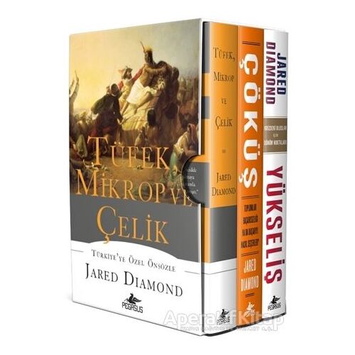 Tüfek Mikrop ve Çelik Üçlemesi (3 Kitap Kutulu, Ciltli) - Jared Diamond - Pegasus Yayınları